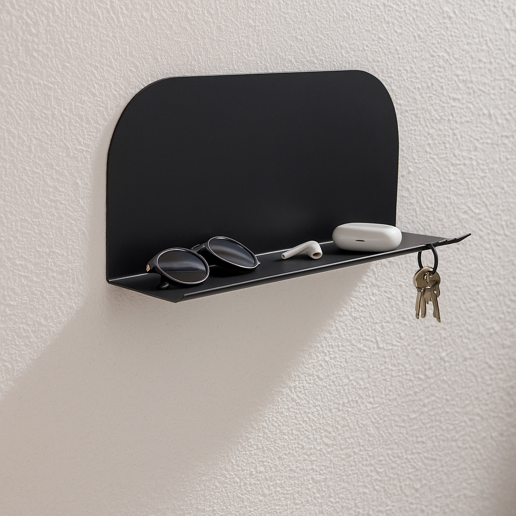 HaloKey – Wall Shelf & Key Organizer