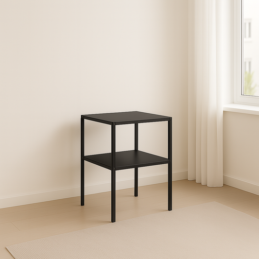 AKEA - Metal table with shelfs