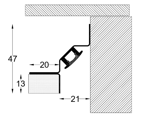 Ceiling Shadow Gap with Led