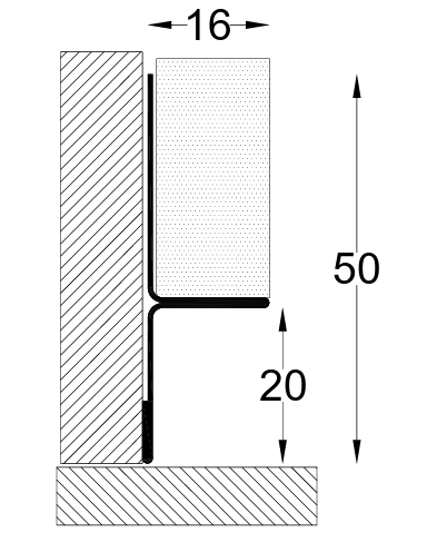 Floor shadow gap