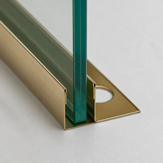 F Shape Glass Hidden trim