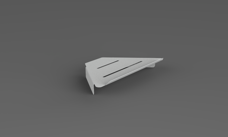 CornerFlow – Triangular Bathroom Shelf (set of 3)